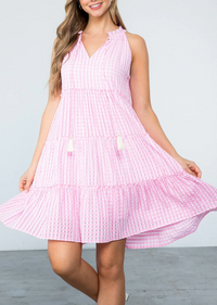 Halter Tassel Tie Dress